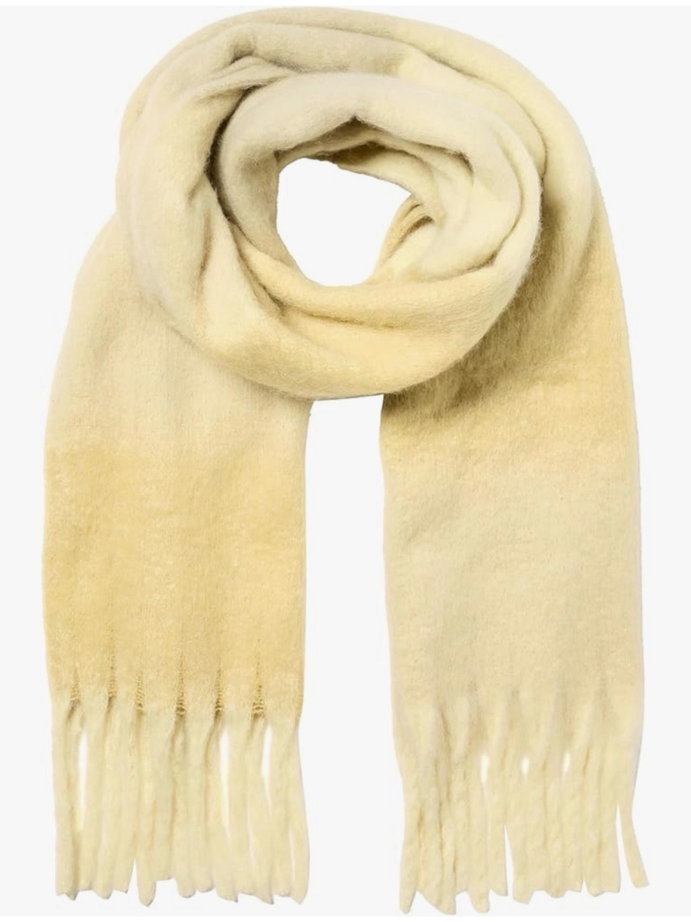 The Drop Gemma Oversized Color Block Scarf Cream OS NWT IN PACKAGE